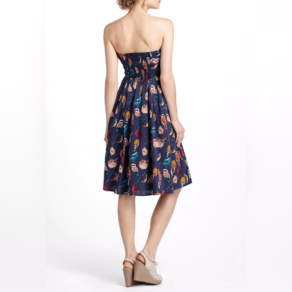 Anthropologie Strapless Native Birds Dress - Picture 3 of 13